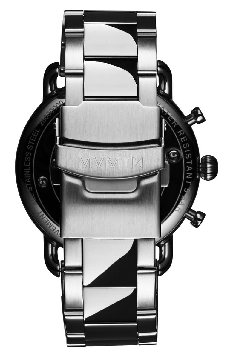MVMT Blacktop Chronograph Bracelet Watch, 42mm, Alternate, color,