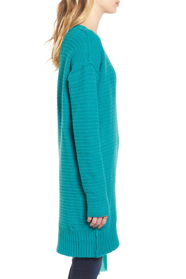 Heart It Laces Sweater, Alternate, color, SKY