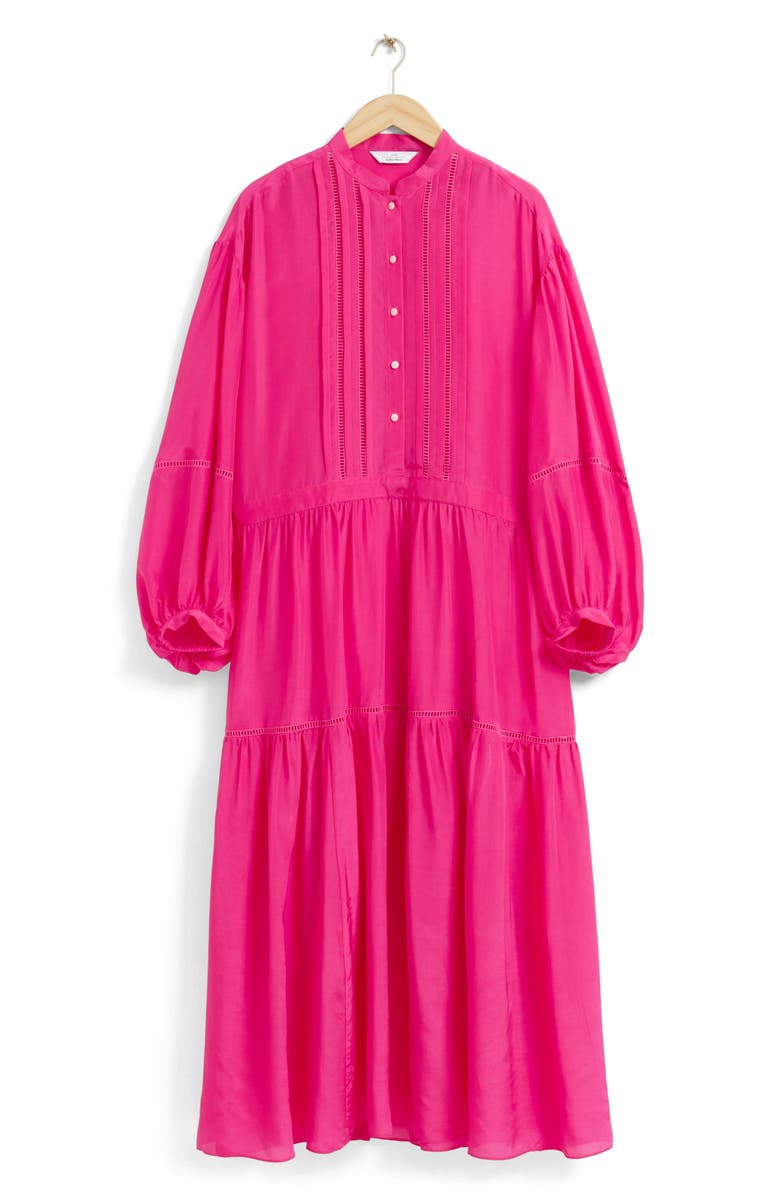 & Other Stories Balloon Sleeve Maxi Dress, Main, color, Pink