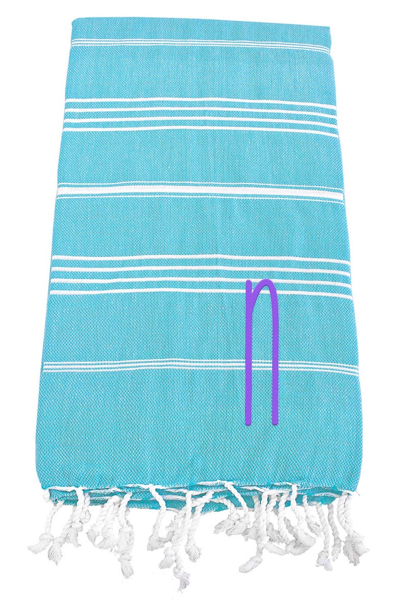 Cathy's Concepts Monogram Turkish Cotton Towel, Main, color,