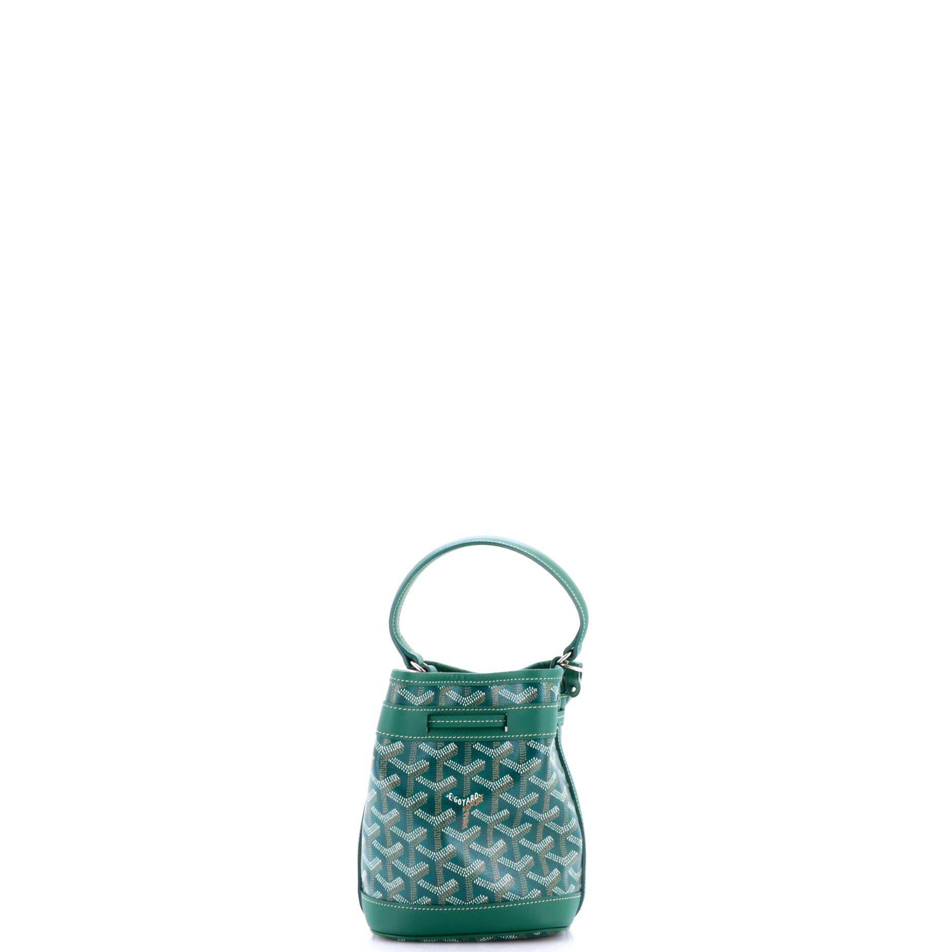 Petit Flot Bucket Bag Coated Canvas Mini, Alternate, color, Green
