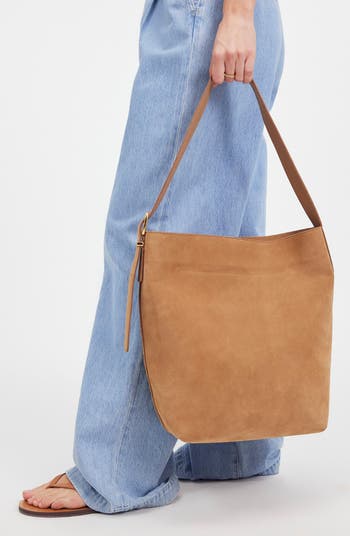 Essentials Suede Bucket Bag
