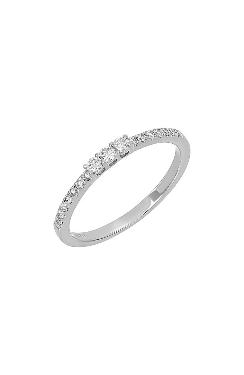 Bony Levy Liora Diamond Stacking Ring, Main, color, 18K White Gold