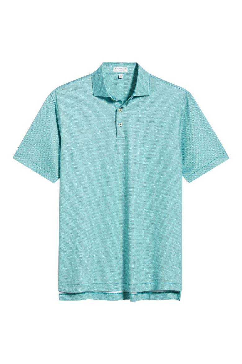 Dashwood Microprint Performance Jersey Polo, Alternate, color, SNOW PEA