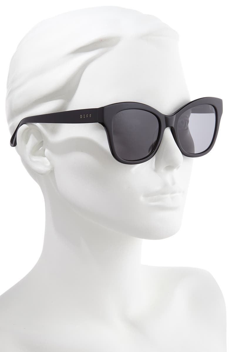 DIFF Skylar 55mm Cat Eye Sunglasses, Alternate, color, 