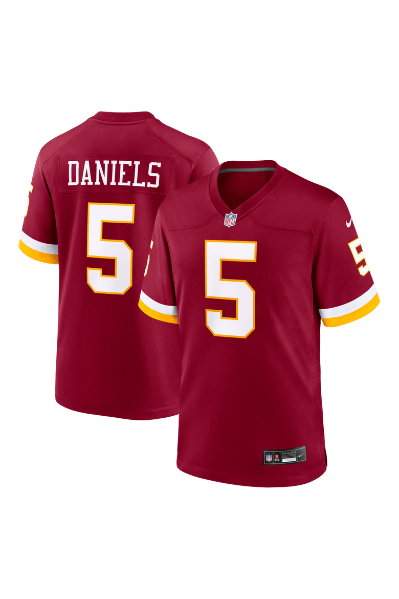 Men's Nike Jayden Daniels Burgundy Washington Commanders Game Jersey, Main, color, Burgundy
