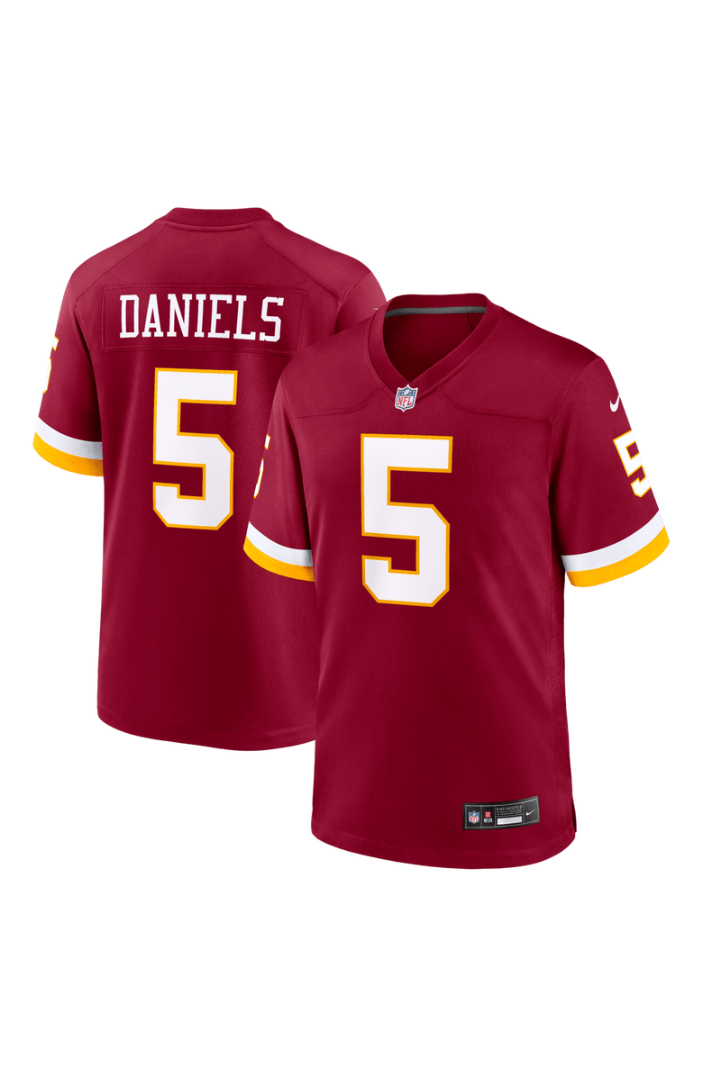 Nike Men's Nike Jayden Daniels Burgundy Washington Commanders Game Jersey, Main, color, Burgundy