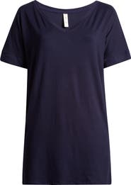 24seven Comfort Apparel Loose Fit Jersey T-Shirt Dress