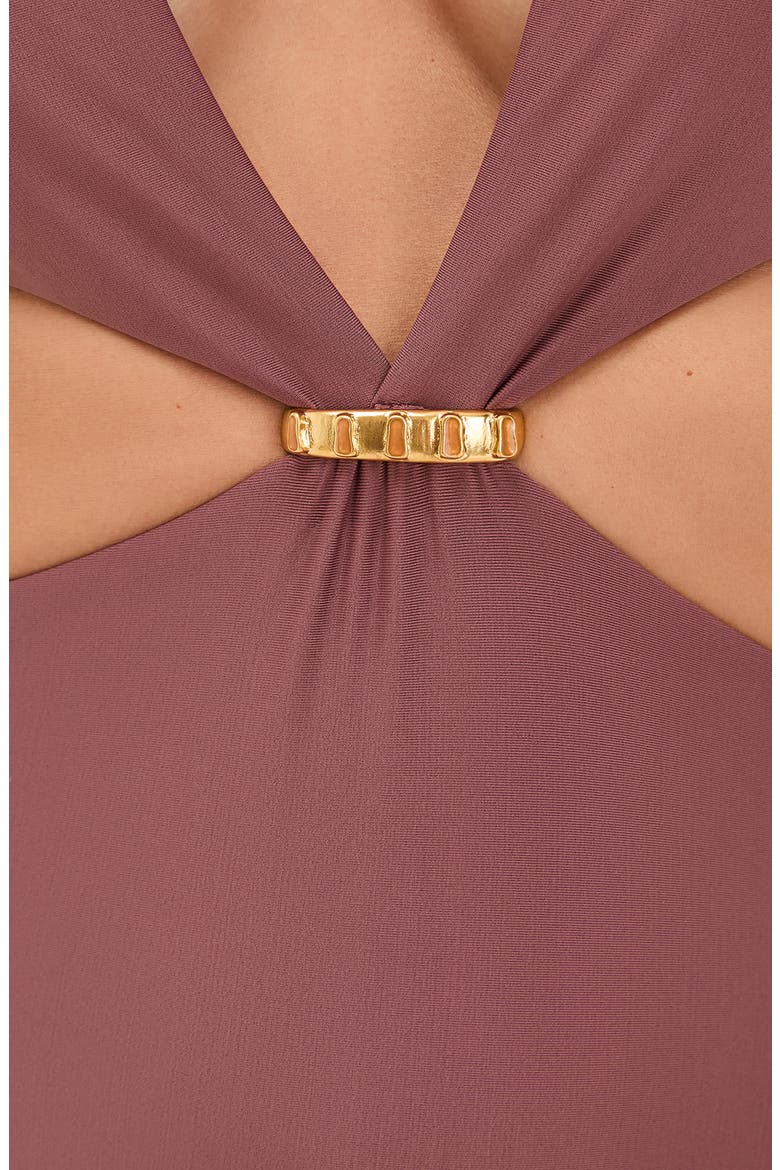 Bessie Cutout One-Piece Swimsuit, Alternate, color, PURPLE
