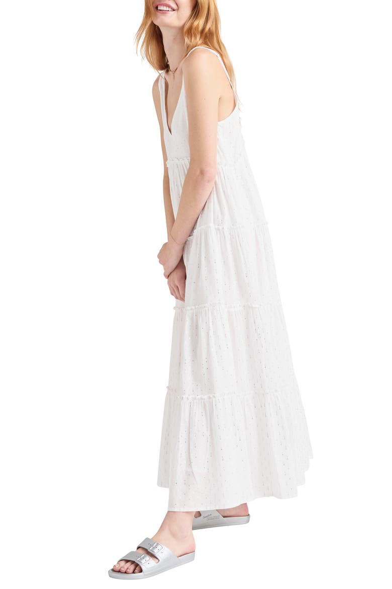 Gwendolyn Tiered Maxi Dress, Alternate, color, WHITE
