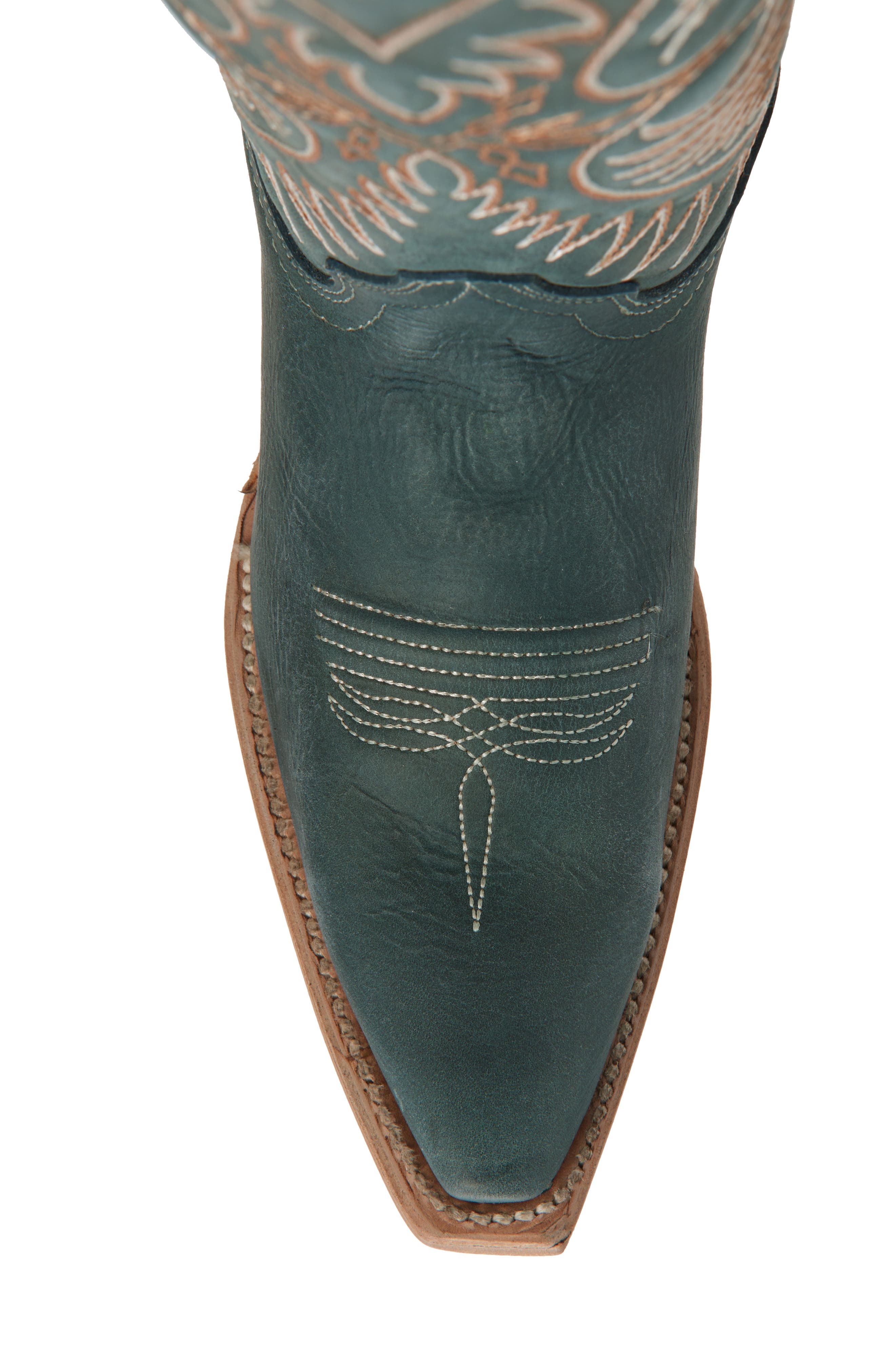 CIRCLE G Contrast Embroidery Tall Western Boot, Alternate, color, 