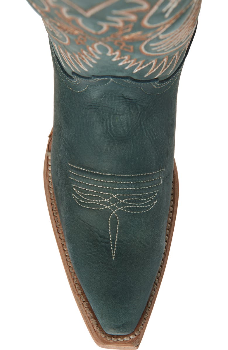 CIRCLE G Contrast Embroidery Tall Western Boot, Alternate, color,