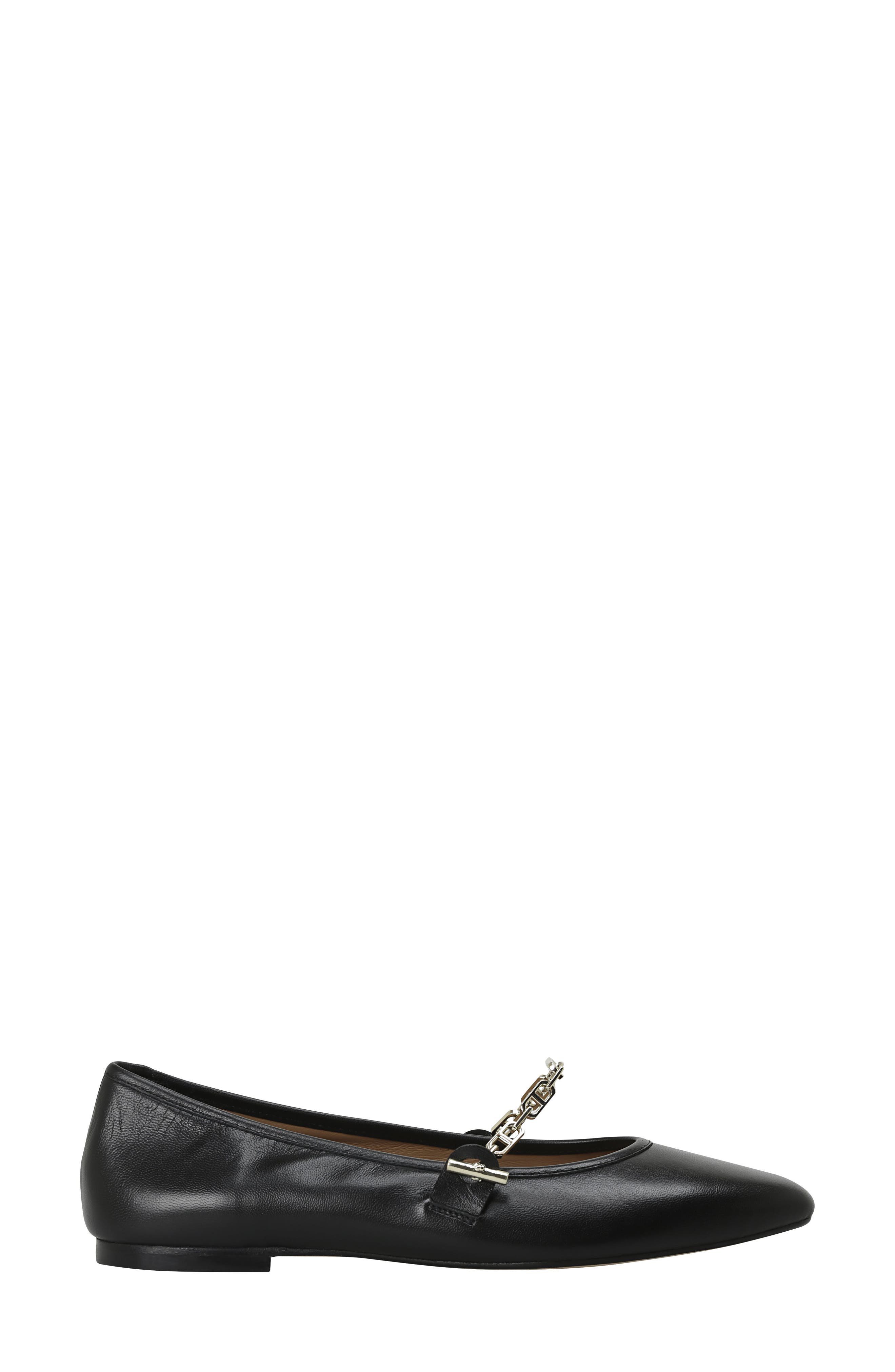 Diana Chain Mary Jane Ballet Flat, Main, color, BLACK