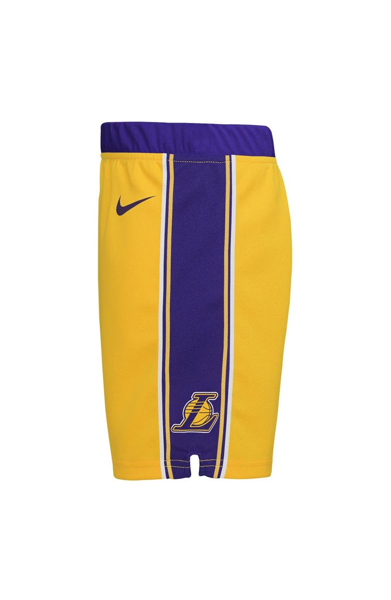 Nike Preschool Nike Gold Los Angeles Lakers Icon Replica Shorts, Alternate, color, Gold