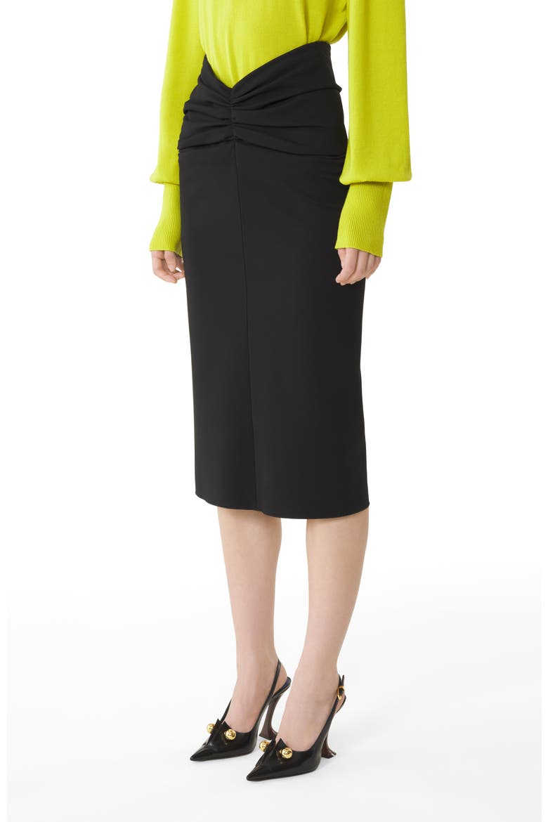 Black Midi Skirt In Jersey, Alternate, color, Black