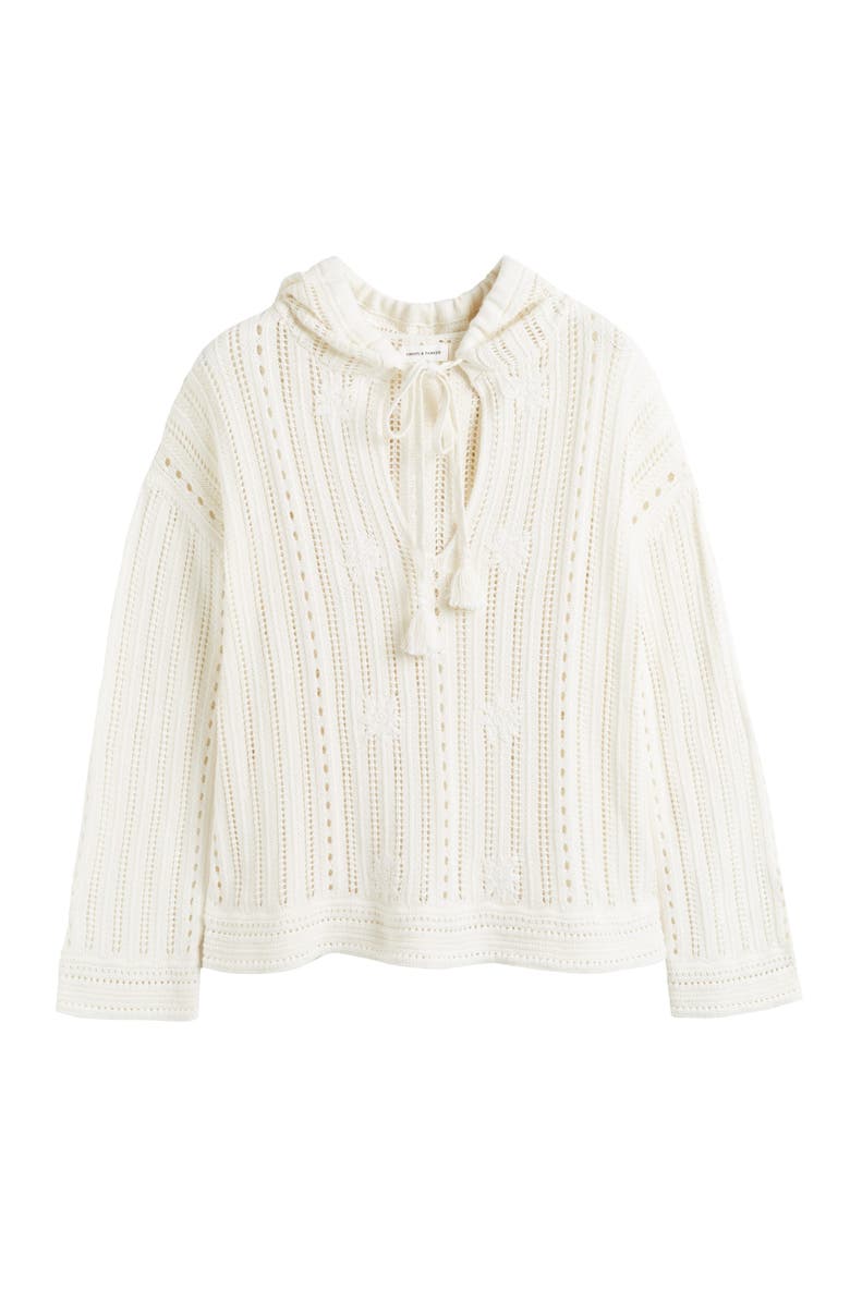 Chinti & Parker Laura Whitmore Bohemian Hoodie, Alternate, color, Cream