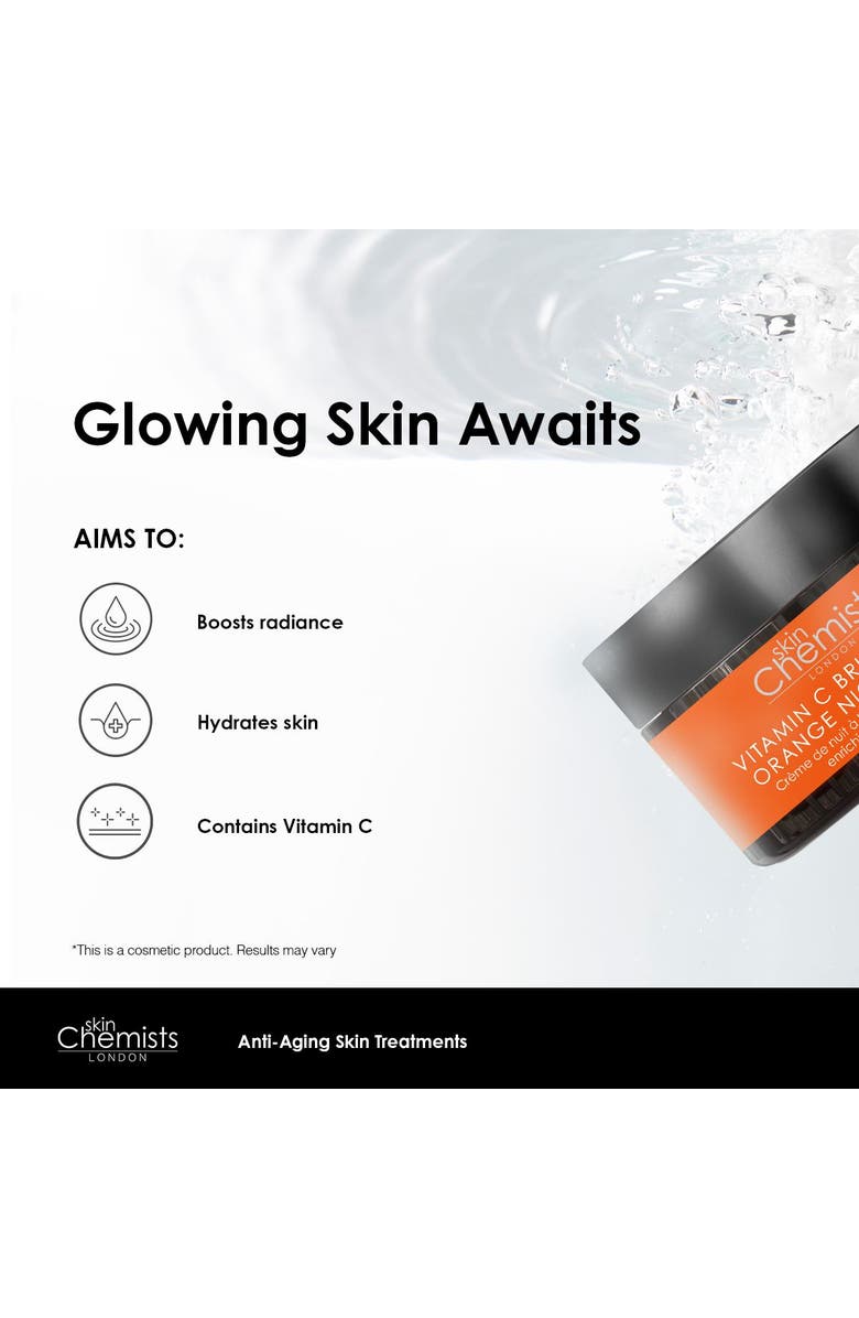 SKINCHEMISTS Vitamin C Brightening Orange Night Cream 50ml x 2 Duo Set, Alternate, color, White