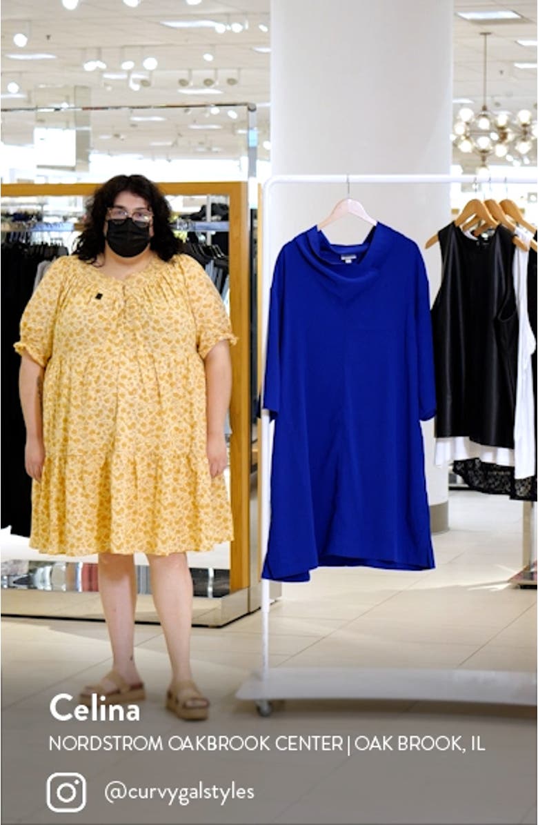 Refinity Cowl Neck A-Line Dress, sales video thumbnail