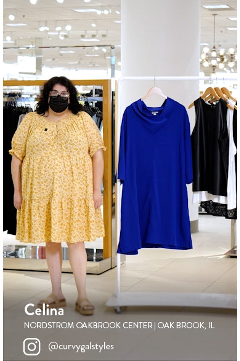 Refinity Cowl Neck A-Line Dress video