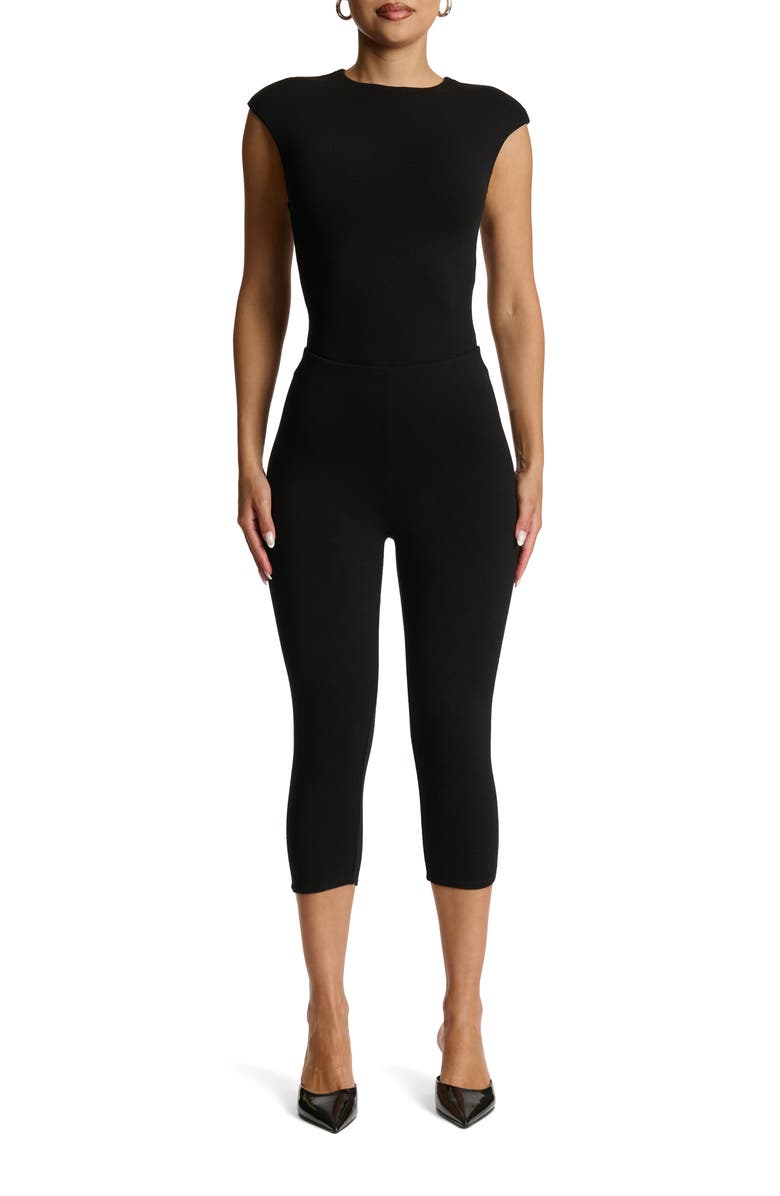 Naked Wardrobe Cap Sleeve Bodysuit, Alternate, color,