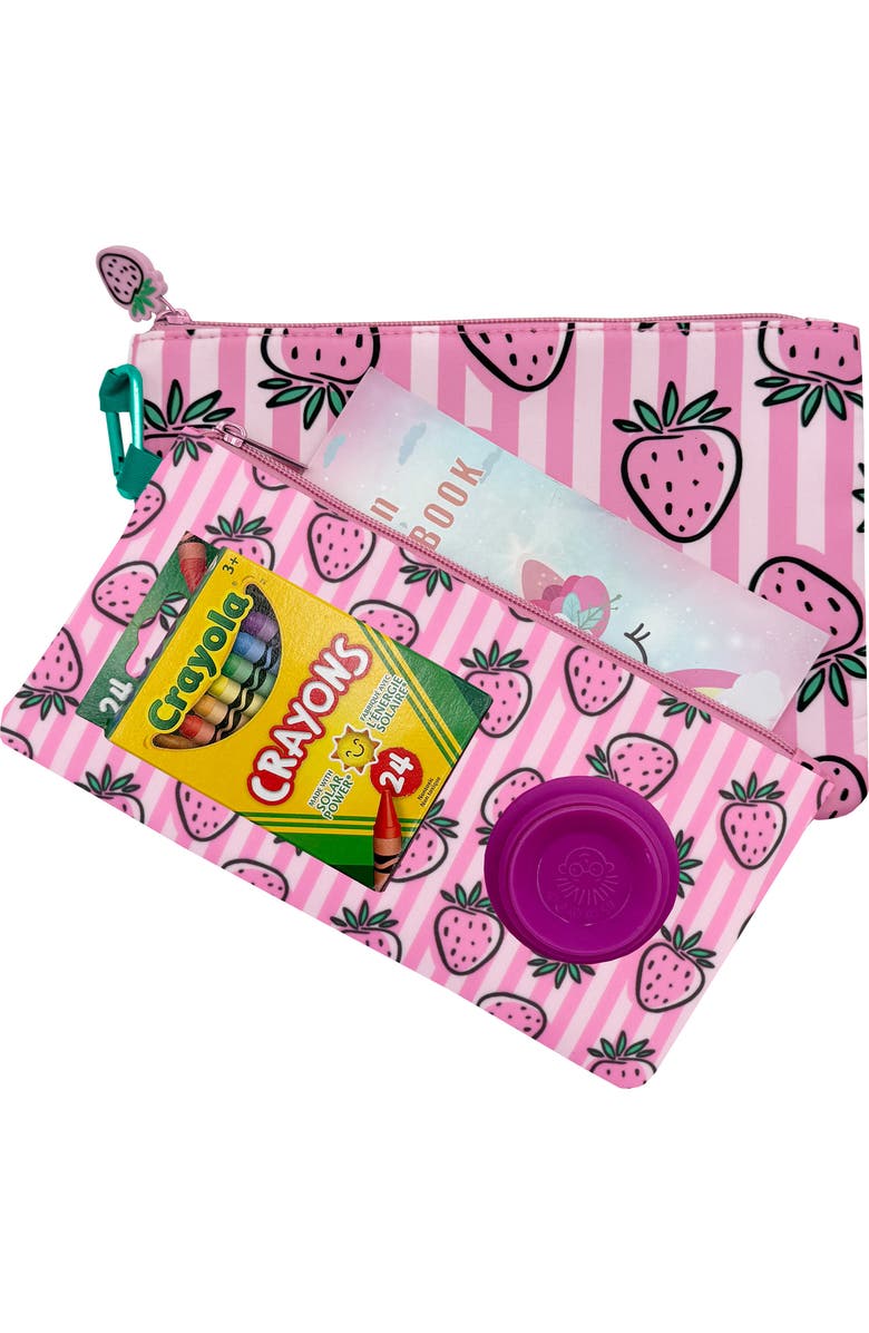 MYTAGALONGS Kids' Mini 2-Pack Organizing Pouches, Alternate, color, Pink