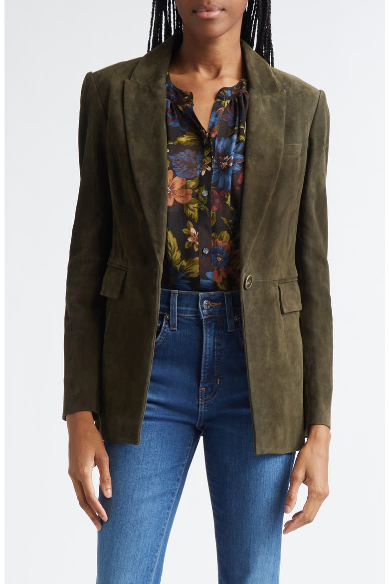 Duane Suede Dickey Jacket, Main, color, CYPRESS
