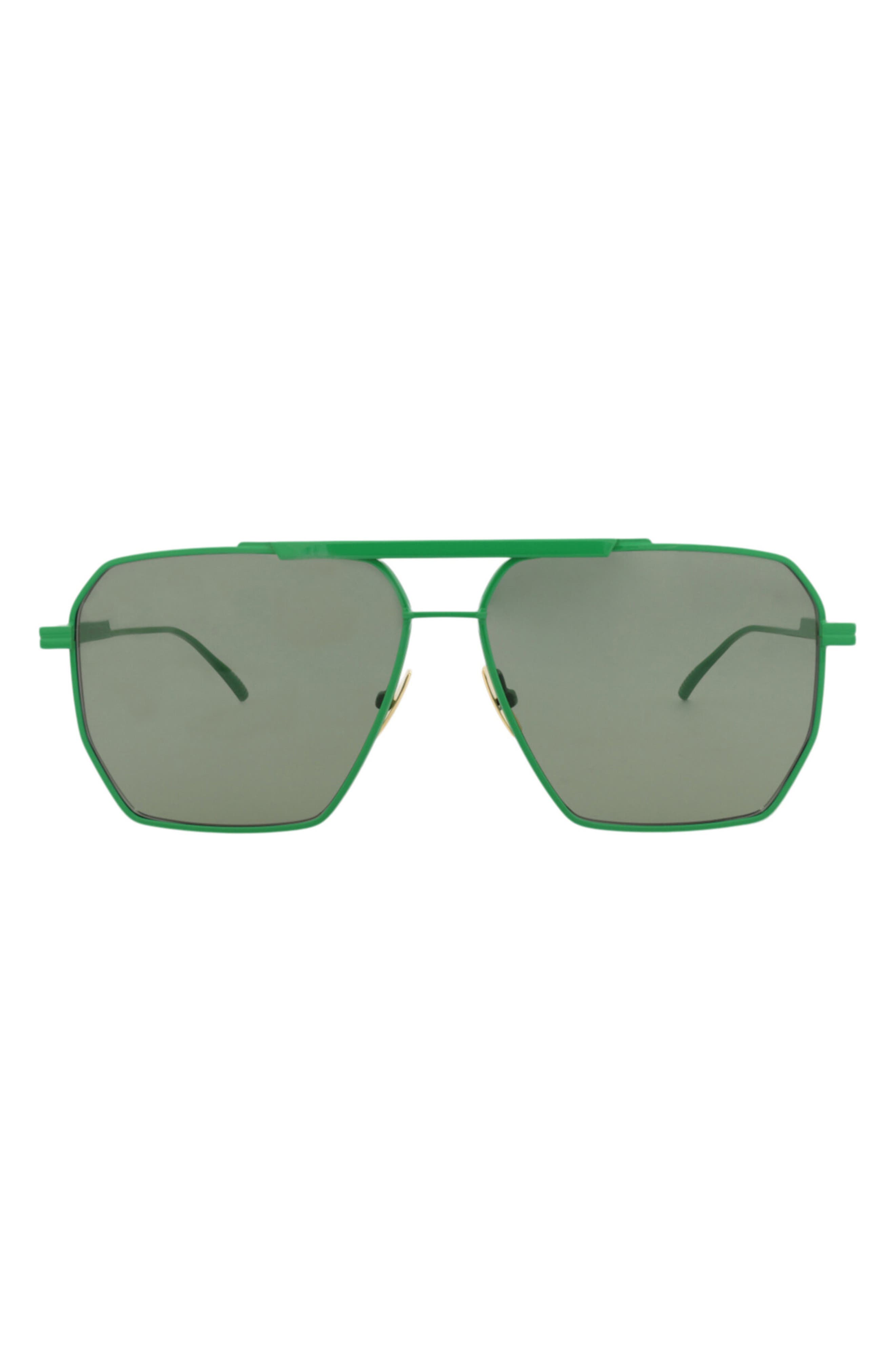 60mm Geometric Aviator Sunglasses