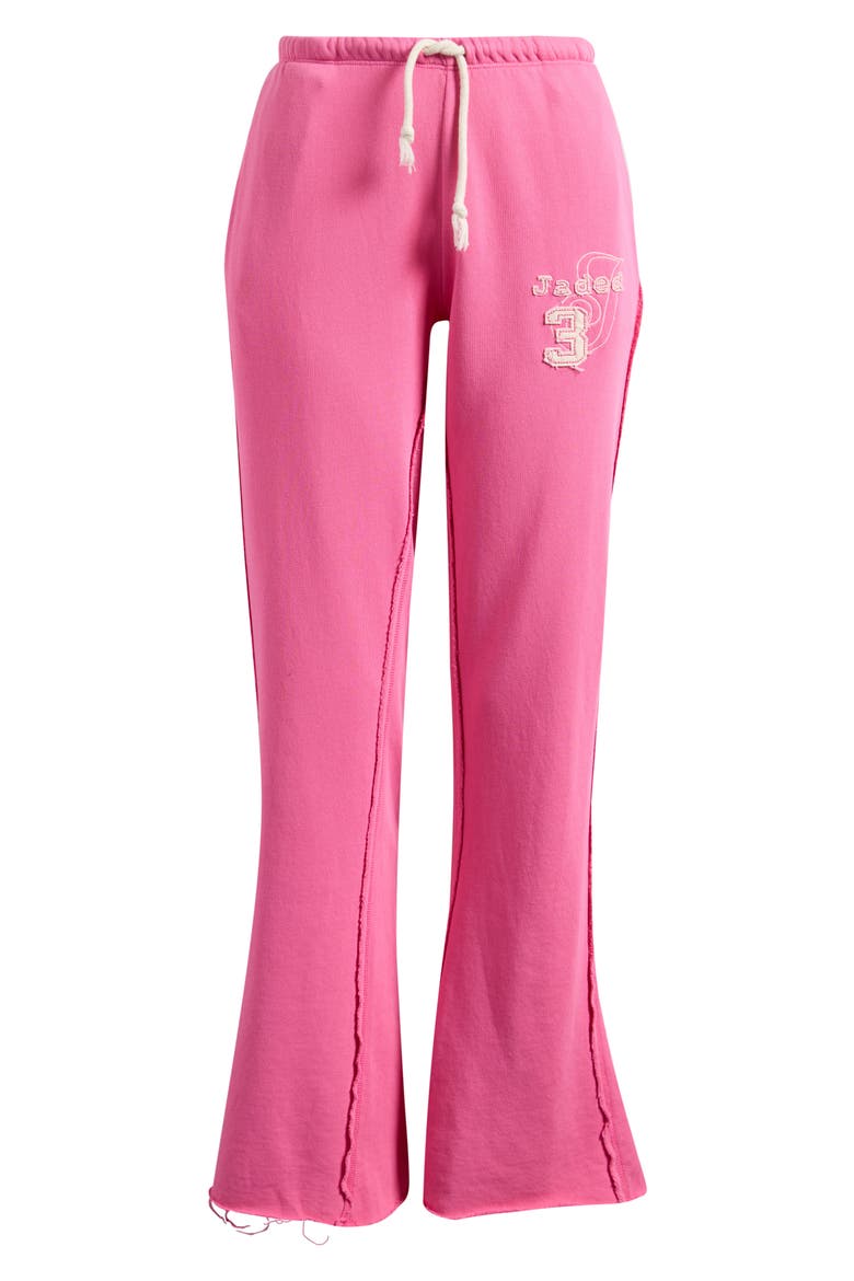 Cleo Cotton Fleece Drawstring Pants, Main, color, PINK
