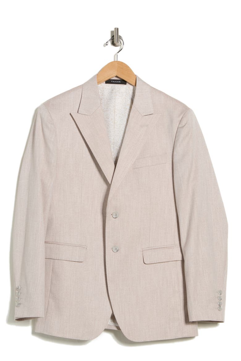 Slim Fit Textured Blazer, Alternate, color, TAN