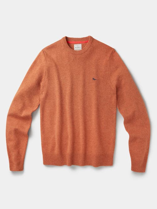 Aubin Westbourne Crew Neck Sweater In Gold