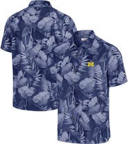 Tommy Bahama Men's Tommy Bahama Blue Michigan Wolverines Coast Nuevo Fronds Button-Up Shirt
