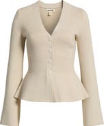 Open Edit Ribbed Waist Cardigan