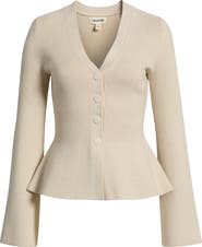 Open Edit Ribbed Waist Cardigan