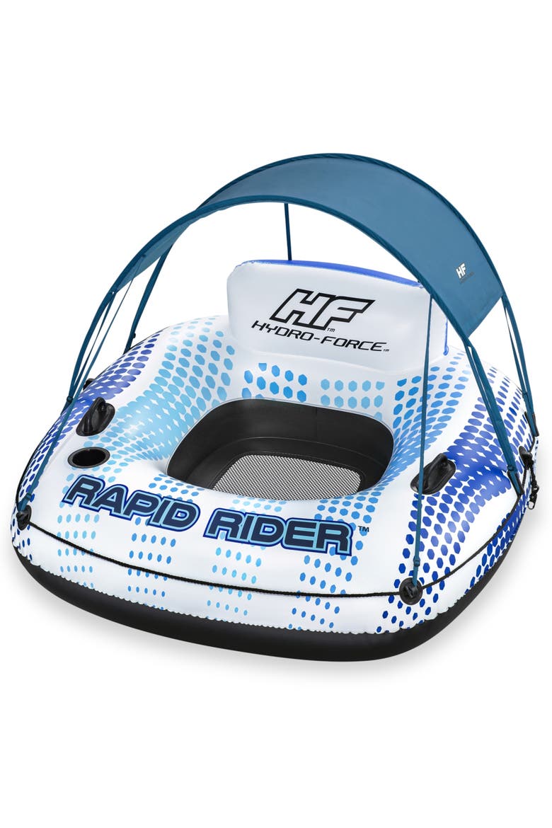 54" X 54" Rapid Rider Canopy Tube W/ Builtin Cup Holder, Main, color, Blue