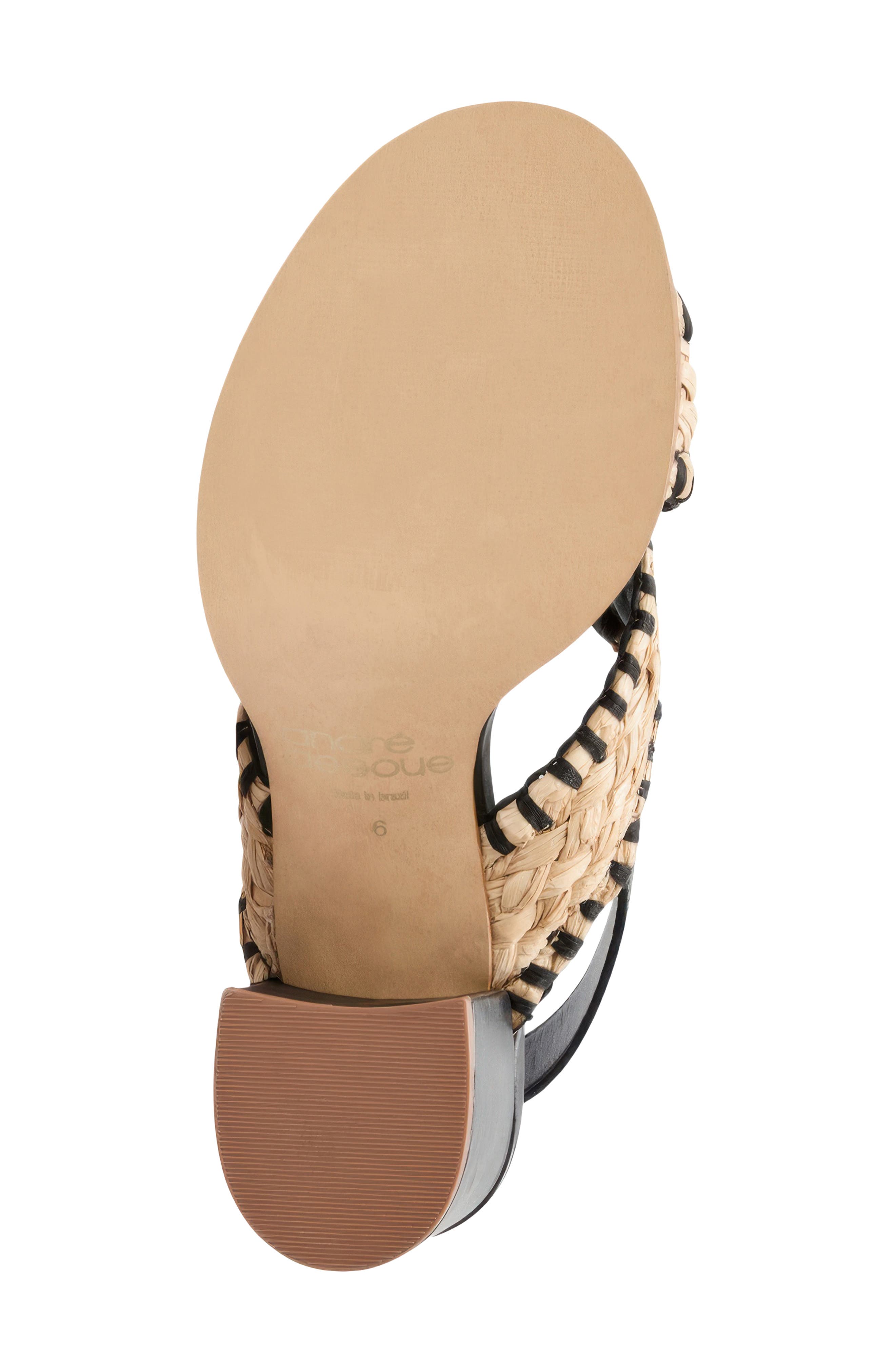 André Assous Hazel Raffia Slingback Sandal, Alternate, color, 