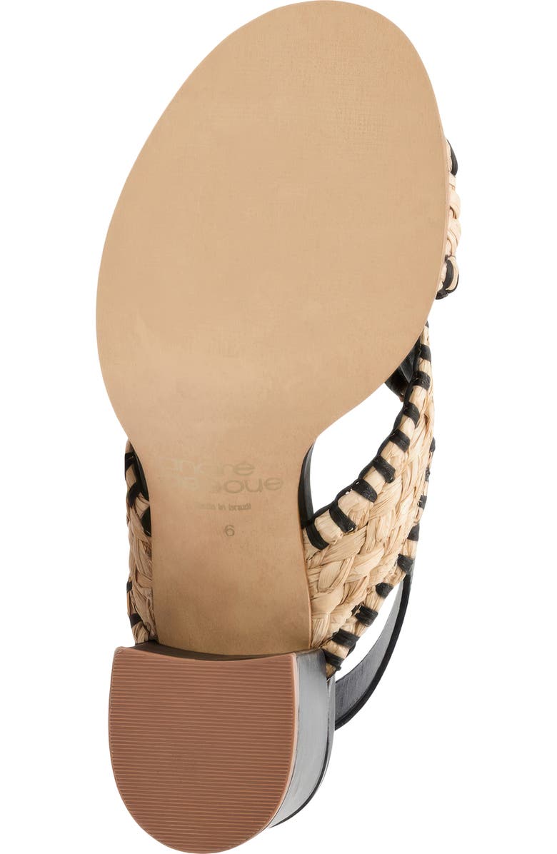 André Assous Hazel Raffia Slingback Sandal, Alternate, color,