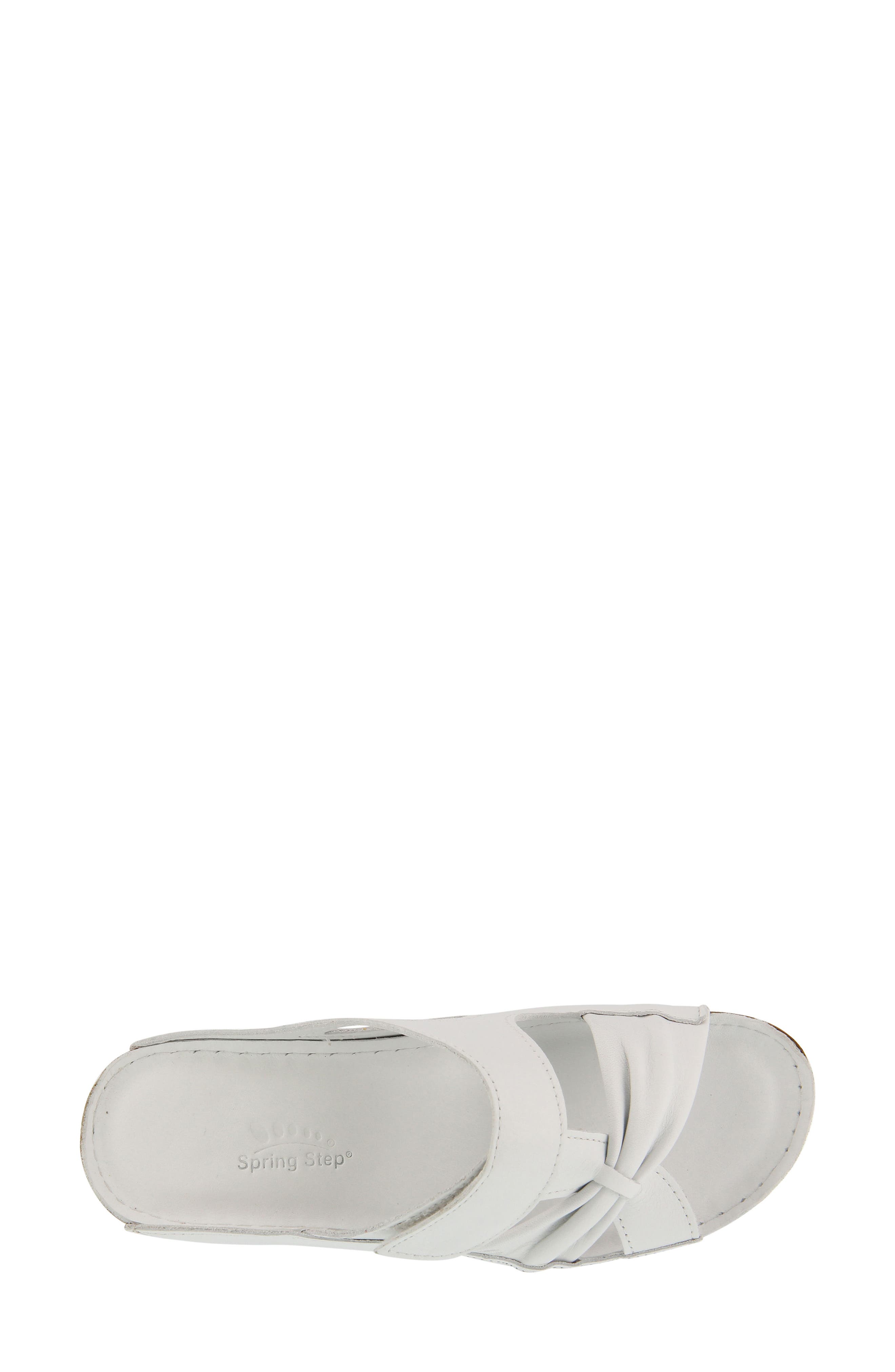 Spring Step Gretta Sandal, Alternate, color, White Leather