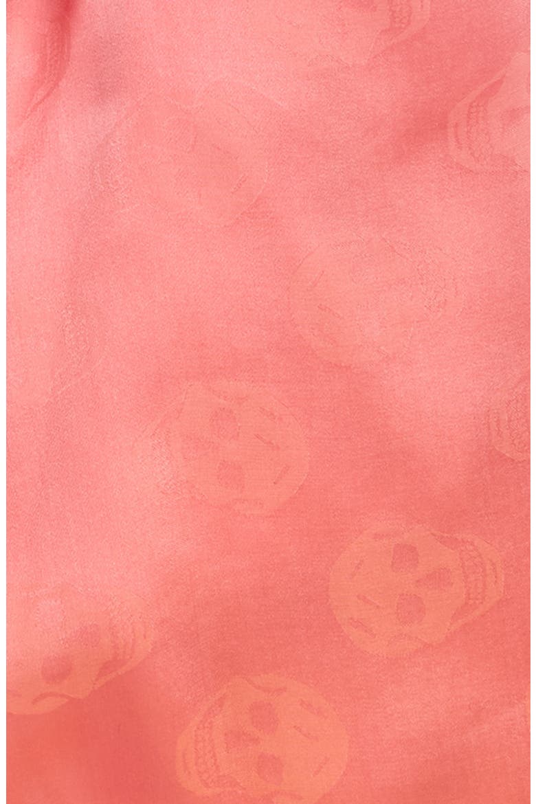 Alexander McQueen Biker Gradient Silk Shawl, Alternate, color, FUXIA/ PINK