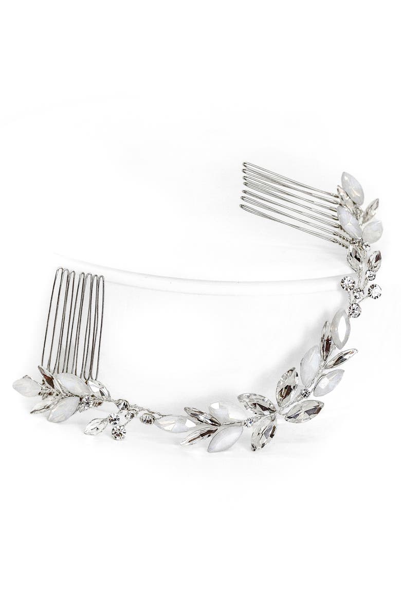 Brides & Hairpins Monroe Halo Comb, Main, color, Silver