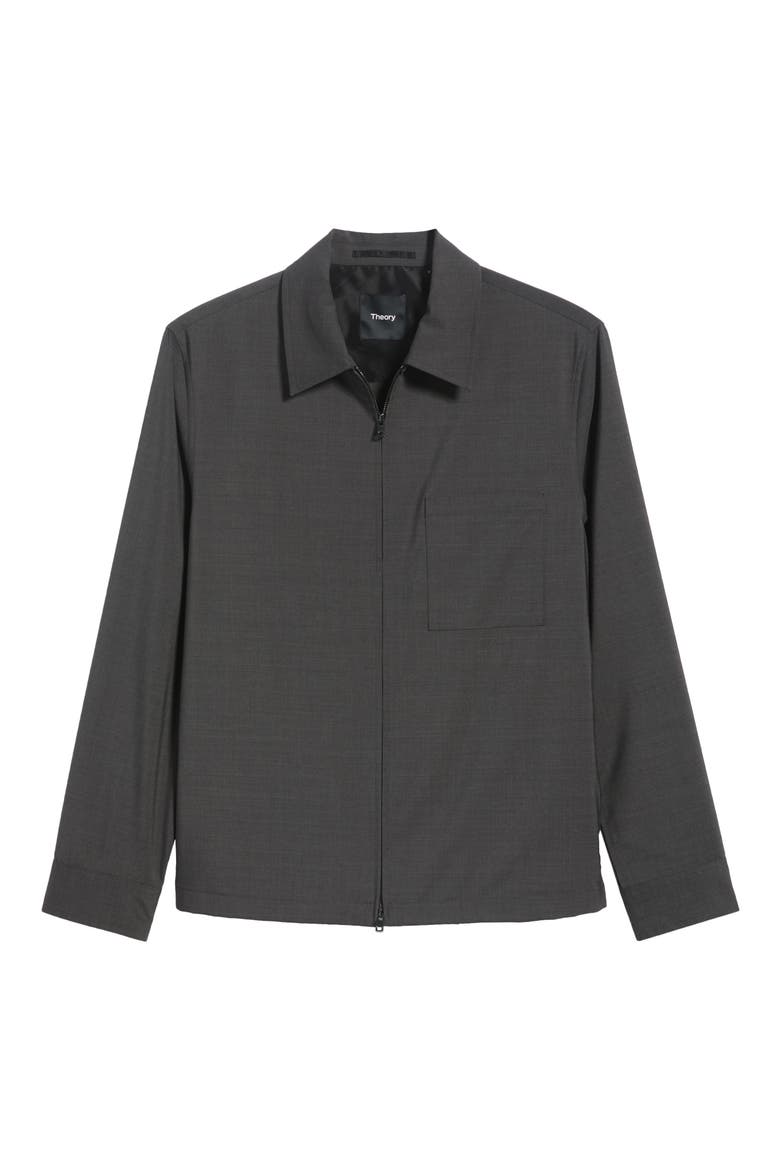 Travel Motion Wool Blend Overshirt, Main, color, CHARCOAL MELANGE