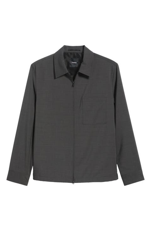Travel Motion Wool Blend Overshirt
