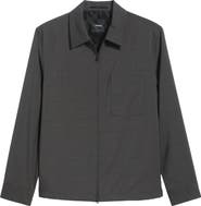 Theory Travel Motion Wool Blend Overshirt
