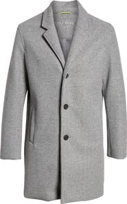 Cole Haan Regular Fit Stretch Wool Coat