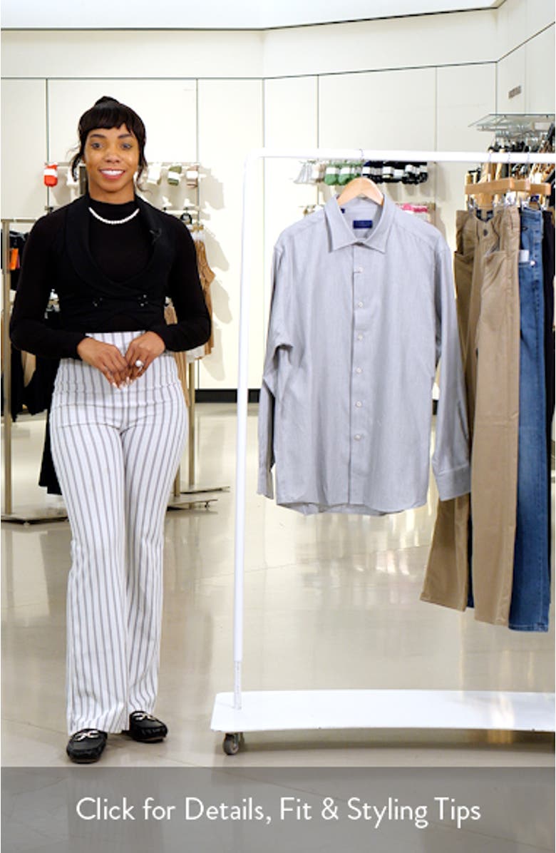 Herringbone Cotton Blend Sport Shirt, sales video thumbnail