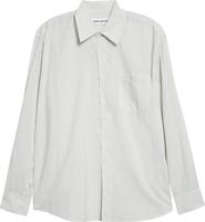 OUR LEGACY Above Stripe Cotton Blend Button-Up Shirt