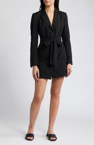 Topshop Long Sleeve Blazer Minidress