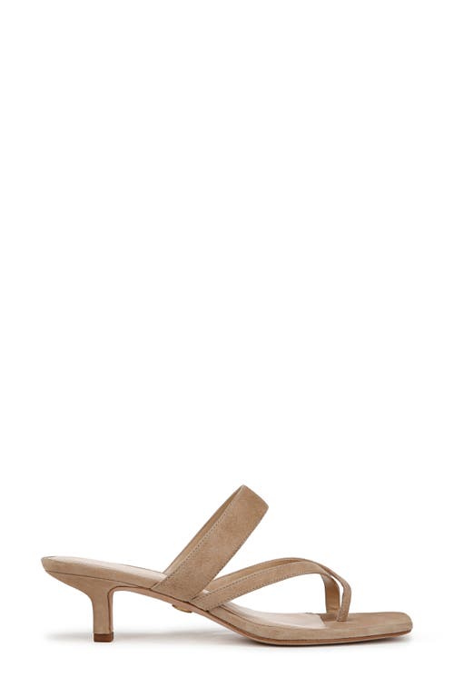 Veronica Beard Alanis Leather Crisscross Slide Sandals In Sand