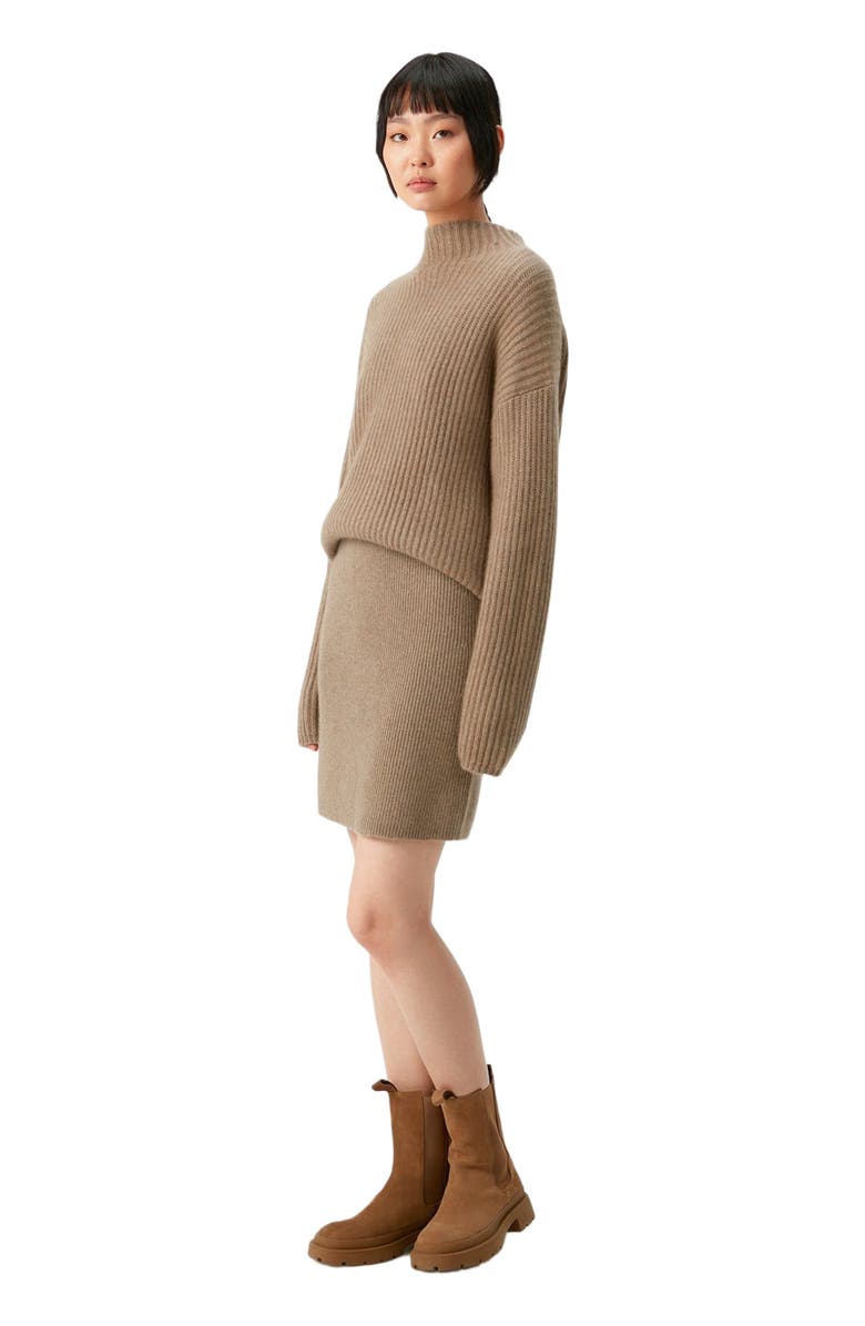 GOBI Mongolian Cashmere Cashmere Mini Skirt, Main, color, 