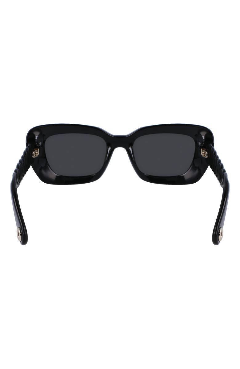 Lanvin 52mm Babe Modified Rectangular Sunglasses, Alternate, color,