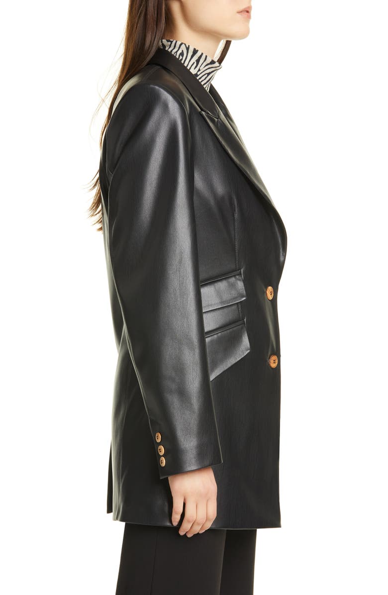 Nanushka Cancun Vegan Leather Blazer, Alternate, color,